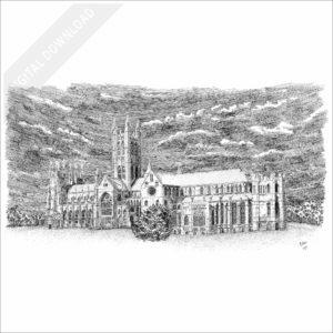 Canterbury Cathedral, England stock image