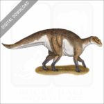 Hadrosaurus stock image