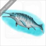 Ichthyosaur stock image
