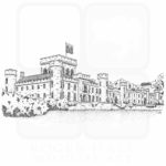 Lee Castle, Scotland illustration