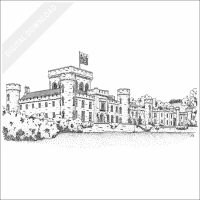 Lee Castle, Scotland stock image