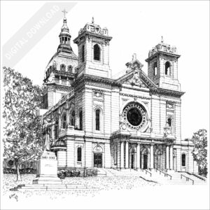 Basilica of Saint Mary's, Minneapolis stock image