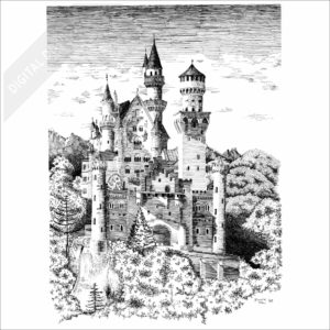 Neuschwanstein Castle in Bavaria, Germany stock image
