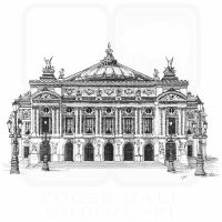 Paris Opera House illustration