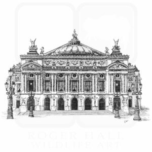 Paris Opera House illustration