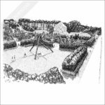 Sculpture Gardens, Minneapolis stock image