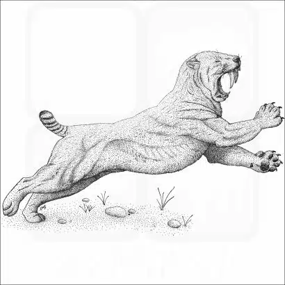 Saber-Tooth Cat or Saber-Tooth Tiger