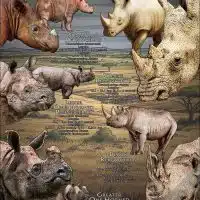 Rhinos of the World Poster