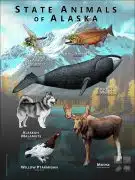 Alaska State Animals poster