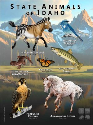 Idaho State Animals poster
