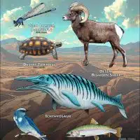 Nevada State Animals poster