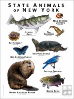 State Animals of New York poster print
