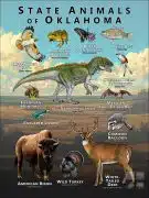 State Animals of Oklahoma poster print