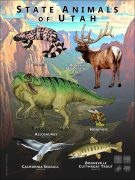 State Animals of Utah poster print