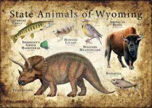 Wyoming State Animals poster