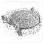 Spiny Softshell Turtle illustration