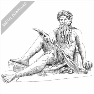 Father of the Waters Sculpture, Minneapolis City Hall illustration