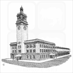 Milwaukee Depot Train Station, Minneapolis illustration