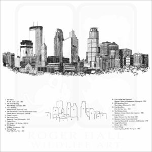 Minneapolis Skyline illustration