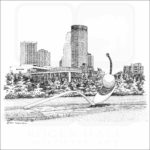 Spoonbridge and Cherry Sculpture illustration