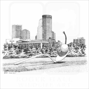 Spoonbridge and Cherry Sculpture illustration