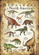 Dinosaurs of North America poster print