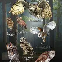 Owls of Pennsylvania poster print