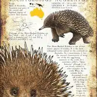 Short-Beaked Echidna poster design