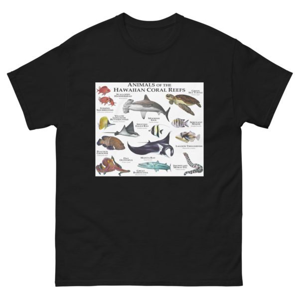 Animals of the Hawaiian Coral Reef - Men's classic tee - Image 2