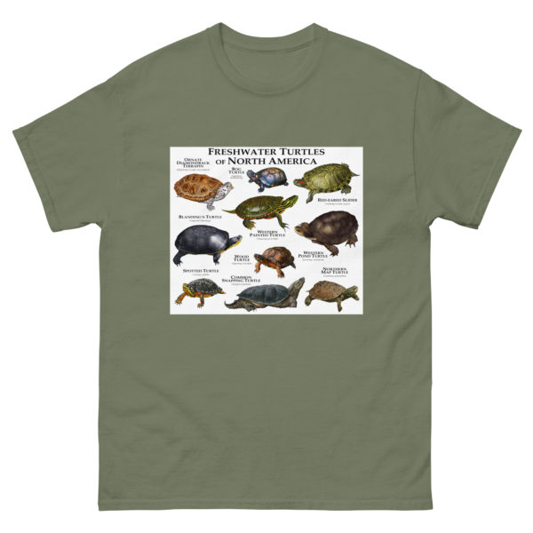 Freshwater Turtles of North America - Men's classic tee - Image 5