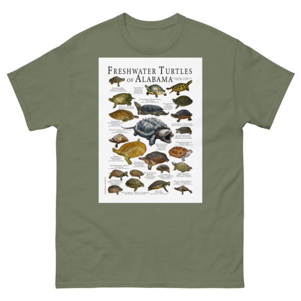 Freshwater Turtles of Alabama - Men's classic tee - Image 5