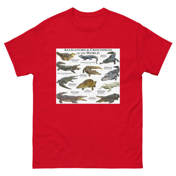 Alligators and Crocodiles of the World - Men's classic tee - Image 3