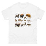 Mammals of Yellowstone National Park tshirt