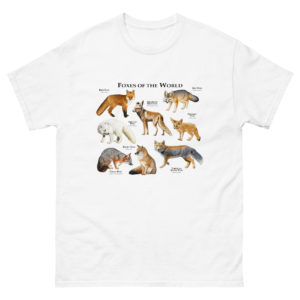 Foxes of the World t-shirt