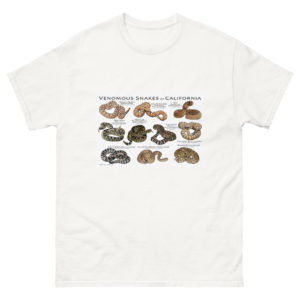 Venomous Snakes of California t-shirt
