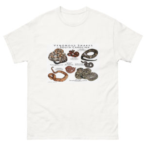 venomous snakes of South Carolina t-shirt