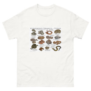 venomous snakes of Texas t-shirt