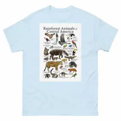 Rainforest Animals of Central America - Men's classic tee - Image 10