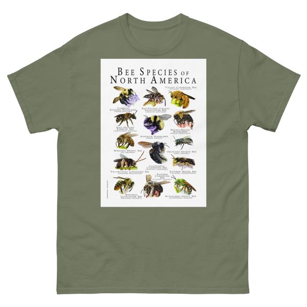 Bee Species of North America - Men's classic tee - Image 5