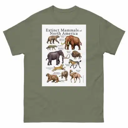 Extinct Mammals of North America - Men's classic tee - Image 5