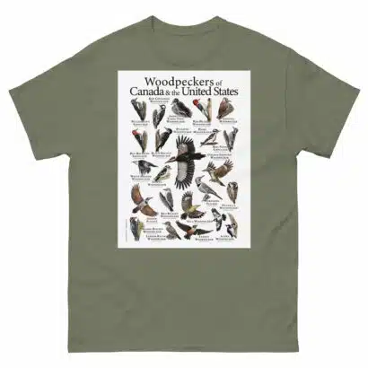Woodpeckers of the USA & Canada Men's classic tee - Image 5