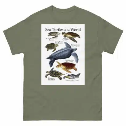 Sea Turtles of the World - Men's classic tee - Image 5