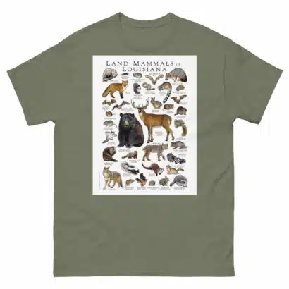 Land Mammals of Louisiana Men's classic tee - Image 5