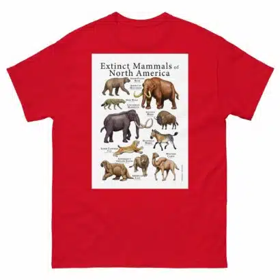 Extinct Mammals of North America - Men's classic tee - Image 3