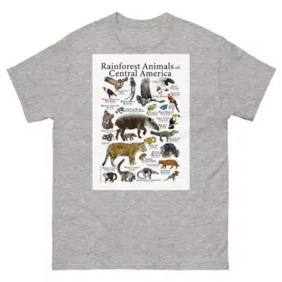 Rainforest Animals of Central America - Men's classic tee - Image 9