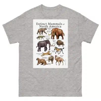 Extinct Mammals of North America - Men's classic tee - Image 9