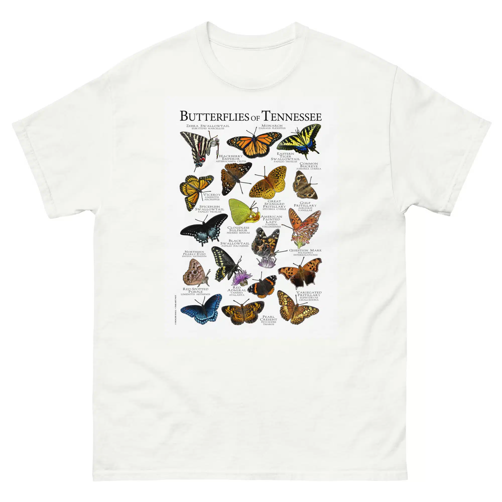 Butterflies of Tennessee mens-classic-tee-white Butterflies of Tennessee t-shirt