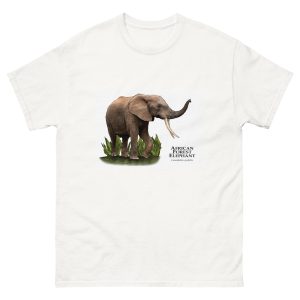 African Forest Elephant (Loxodonta cyclotis) t-shirts