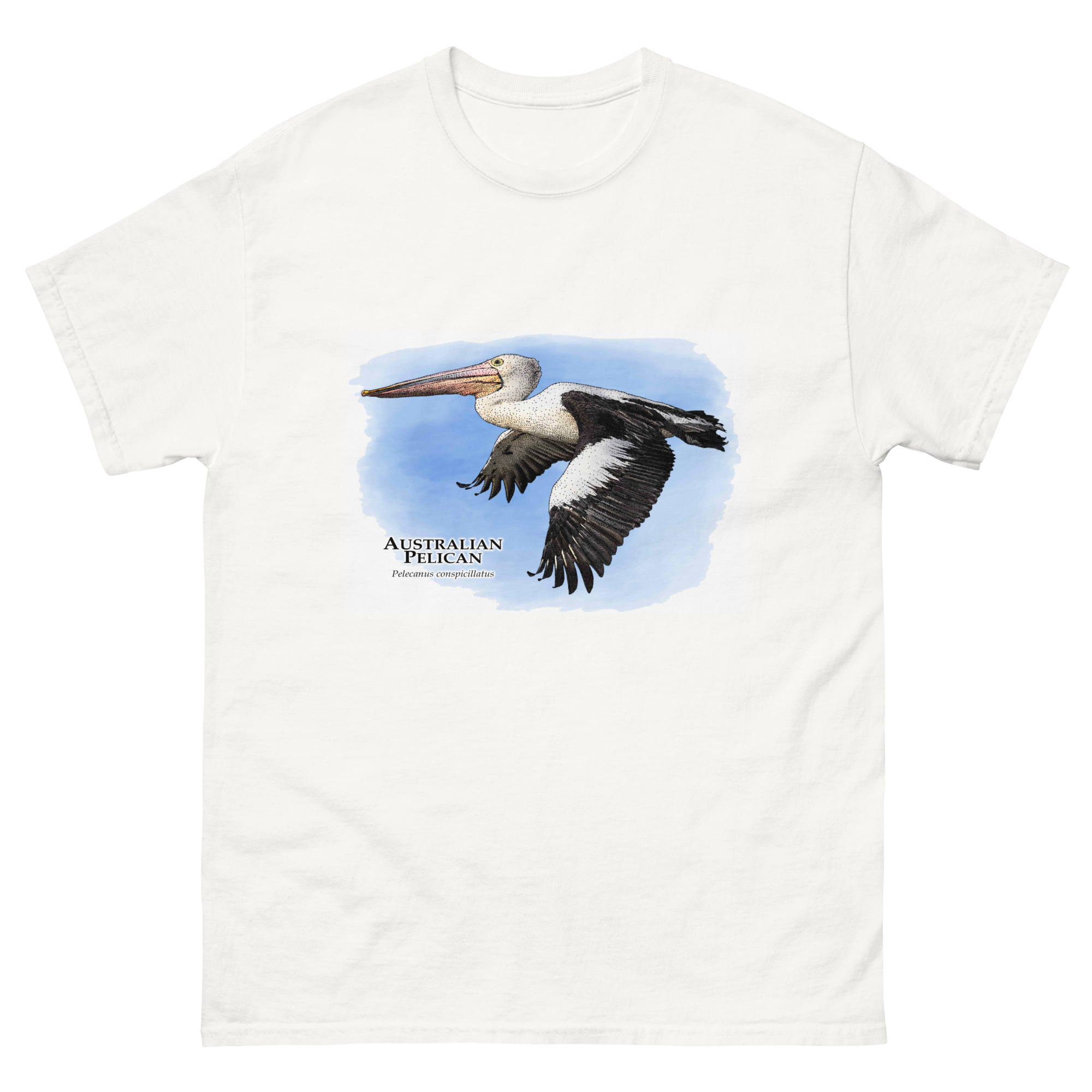 Australian Pelican (Pelecanus conspicillatus) mens-classic-tee Australian Pelican (Pelecanus conspicillatus) t-shirt