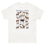 Deer species of the world t-shirt